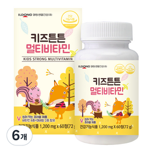 일동생활건강 키즈튼튼 멀티비타민, 72g, 6개