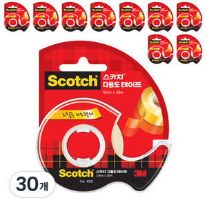 스카치 다용도 테이프 12mm x 20m 522, 30개