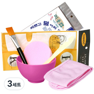 자연마을 팩도구 7종 세트, 혼합 색상, 3세트