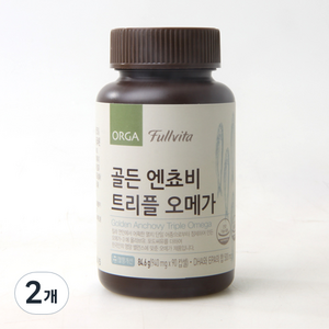 풀비타 골든 엔쵸비 트리플 오메가 (940mg x 90캡슐), 90정, 2개