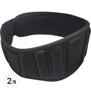 앞날창창 튼튼코어 스쿼트 리프팅 파워 벨트, 2개, 블랙