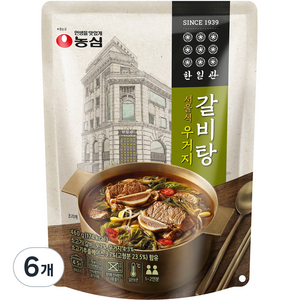 한일관 우거지 갈비탕, 460g, 6개