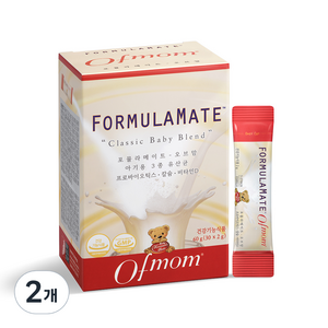 오브맘 포뮬라메이트 아기용 3종 유산균, 60g, 2개