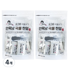 안옥남 멸치 국물한알 25p, 75g, 4개