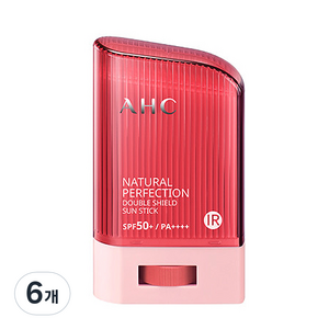 AHC 내추럴 퍼펙션 더블 쉴드 선스틱 SPF50+ PA++++, 6개, 22g