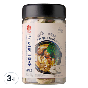 오감식탁 더 진한 육수 멸치맛 토큰형 65정, 195g, 3개