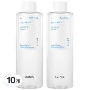 싸이닉 더 심플 카밍 토너, 500ml, 10개