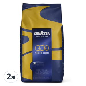 라바짜 골드 셀렉션 원두, 1kg, 2개, 홀빈(분쇄안함)