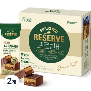 마이밀 프로틴 리저브 단백질바 프로틴바 6개, 2개, 360g