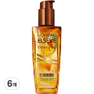로레알파리 헤어오일 엑스트라 리치 브라운, 6개, 100ml