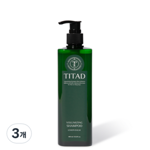티타드 레몬밤 뿌리 볼륨 샴푸, 400ml, 3개
