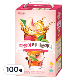 담터 복숭아 허니 블랙티, 13g, 50개입, 2개