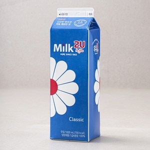비락 우유2U 클래식, 1000ml, 1개