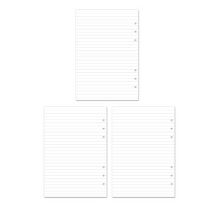 gyou 컴파운드 6공 베이직 리필속지 줄노트 A5 32p, 혼합색상, 1세트