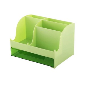 레인보우 다용도 책상 연필꽃이 정리함, 그린, 1개