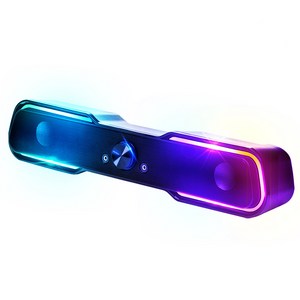 로이체 2채널 멀티미디어 RGB 레인보우 LED 게이밍 사운드바 스피커 LG인공지능스피커