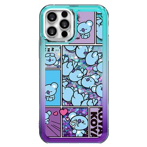 BT21 포커스 온 미 블링 아쿠아 휴대폰 케이스