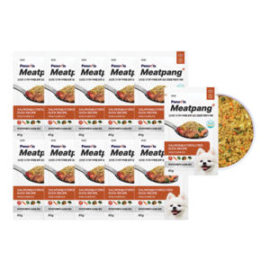 페노비스 강아지 화식사료 페노비스 미트팡 하이포알러제닉 & 눈물, 연어, 80g, 11개