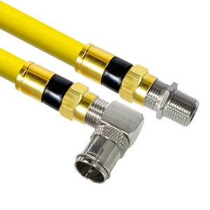 마하링크 국산 골드 고급형 RF 안테나 옐로우 5C 꺾임 연장 동축 수제작 케이블 50M, MLZ-GRLAY500(50m), 1개