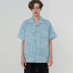 씨오큐 CAMP COLLAR TIE-DIE SHORT SLEEVE