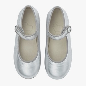 앙뉴 여아용 로벨리아 플랫구두 실버