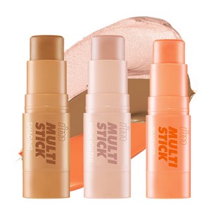 아임미미 멀티스틱 3초 풀메 웜톤 쉐딩 7g + 블러셔 7g + 하이라이터 7g 세트, 브론저(쉐딩), 코랄(블러셔), 샴페인 골드(하이라이터), 1세트