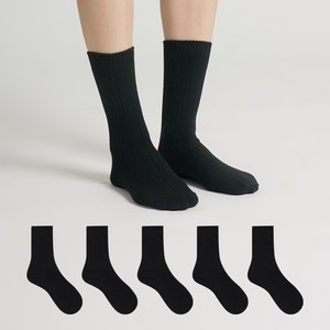 삭스탑 여성용 아웃도어 울 골지 장목 양말 5p
