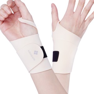 라라애플 슬림핏 손목 보호대 2p, 크림 베이지, 1개
