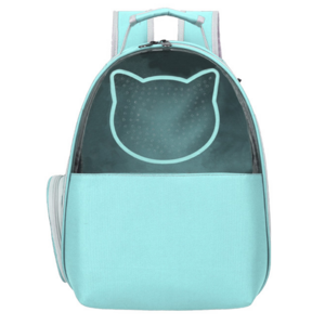 요기쏘 고양이 클리어 이동가방, 민트, 1개