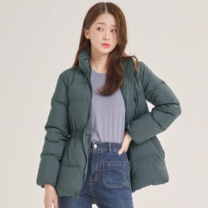 로엠 여성용 하이넥 숏 다운패딩