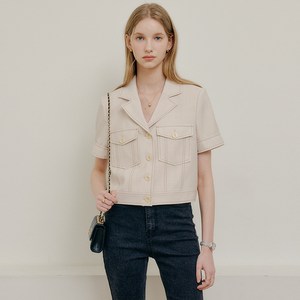 룩캐스트 여성용 케이시 린넨 스티치 자켓