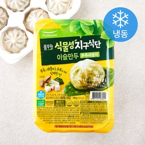 풀무원 식물성 지구식단 이슬만두 부추새송이 (냉동), 180g, 1개