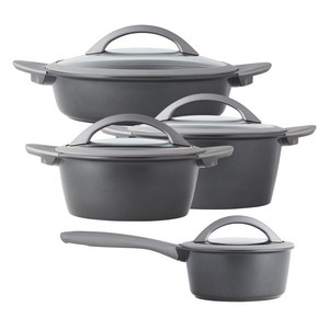 락앤락 브릿지 IH 냄비 1번 세트 4개 HPI1628S4, 편수냄비 16cm + 양수냄비 20cm + 양수냄비 24cm + 양수냄비 28cm, 그레이