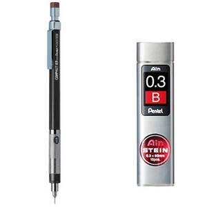 펜텔 그래프렛 샤프 PG503-ED + 아인슈타인 샤프심 B 세트, 0.3mm, 1세트