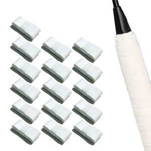 VOLAR 파스텔 라켓용 그립 테이프, 화이트, 16개