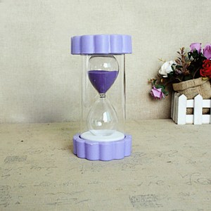 탑시가 TCR 인테리어 소품 3분 타이머 모래시계, 퍼플