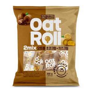 스위트네이처 오트롤 2mix 초코크림 치즈크림, 300g, 1개