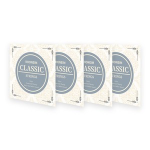 코네임 클래식 기타 줄 스트링 6줄 4세트, 혼합색상, 4W224