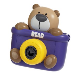 동물 카메라 버블건 자동 비눗방울, 곰돌이, 1개