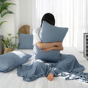 스코홈 아이시원 접촉 냉감 여름 홑이불 + 베개커버 세트