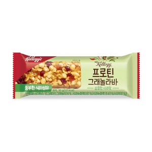 켈로그 프로틴 그래놀라바 상큼한 사과맛, 1개, 30g