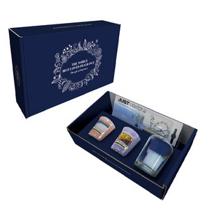 양키캔들 보티브 2종 + 유리홀더 + 미니 롱 라이터 선물세트 L, 랜덤발송