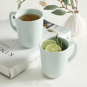 윤도자기 메종오브제 청아 머그컵 중 350ml, 2개