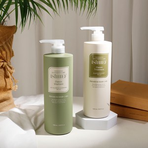 이스티프 클래식 향기좋은 무실리콘 순한 온가족 저자극 약산성 미용실 전문가용 1000ml+100ml, 트리트먼트 1000ml+100ml+100ml