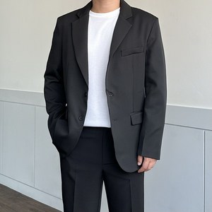 [면접/하객룩] 싱글 블레이저 자켓 3color 빅사이즈 오버핏 세미 캐주얼 정장 마이