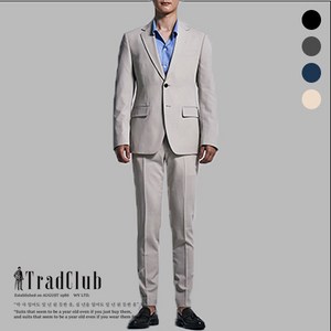 (트래드클럽) 베리 베이직 슬림 남성정장 수트세트(6칼라 M~2XL)