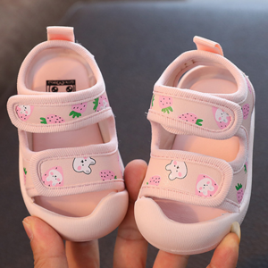 딸기 토끼 샌들 여름 아동 유아 여아 어린이 키즈 신발
