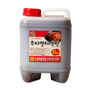 강경재성젓갈 김장용 추자도 멸치액젓, 추자멸치액젓 10kg(1개), 10kg, 1개