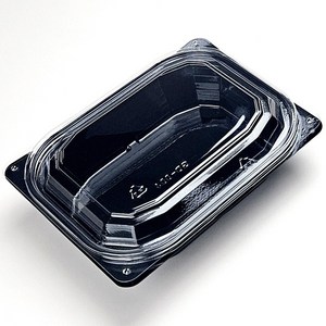 일회용반찬용기 GD-004 검정 300개 세트, 1세트