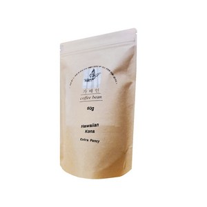 고급 원두커피 가배인 세계3대커피 하와이안코나 맛있는 로스팅 명품커피, 50g, 홀빈, 1개